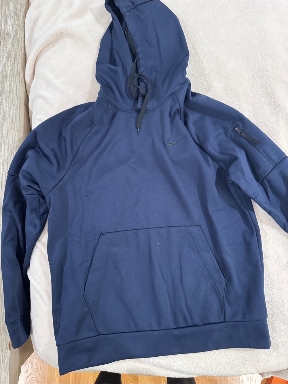 Nike Men's Navy Pullover Hooded Performance Jacket